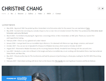 Tablet Screenshot of christinechangactress.com